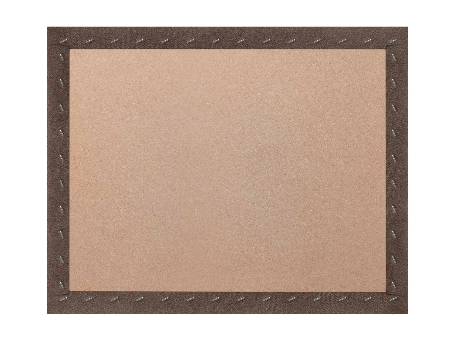 DHOME Tête de lit tapissée en tissu Aqualine composée de panneaux de lit autocollants interchangeables pour chambre de luxe (Marron, 105 cm)