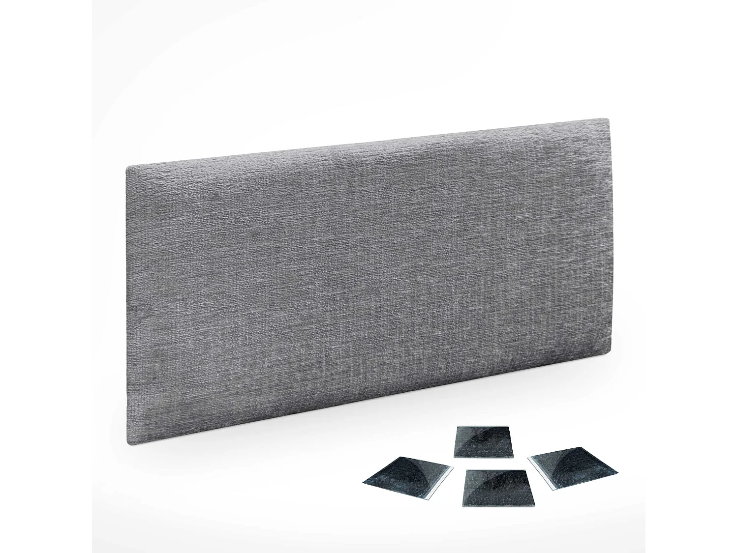 DHOME Lot de 1 Panneaux muraux acoustiques auto-adhésifs en laine écologique avec protection absorbante contre les chocs (Gris, 50 x 30 cm, x1)