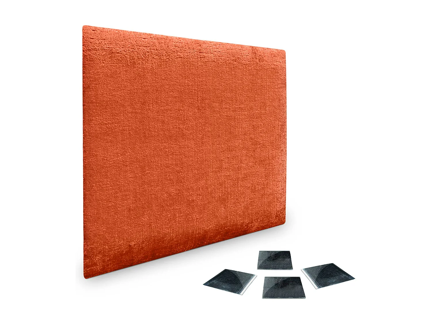 DHOME Lot de 1 Panneaux muraux acoustiques auto-adhésifs en laine écologique avec protection absorbante contre les chocs (Orange, 50x50cm, x1)