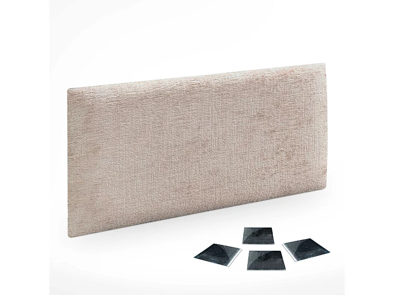 DHOME 1er-Set umweltfreundliche Wollpolsterplatten, selbstklebend, für schallabsorbierenden Wandschutz (Beige, 60 x 40 cm, x1)