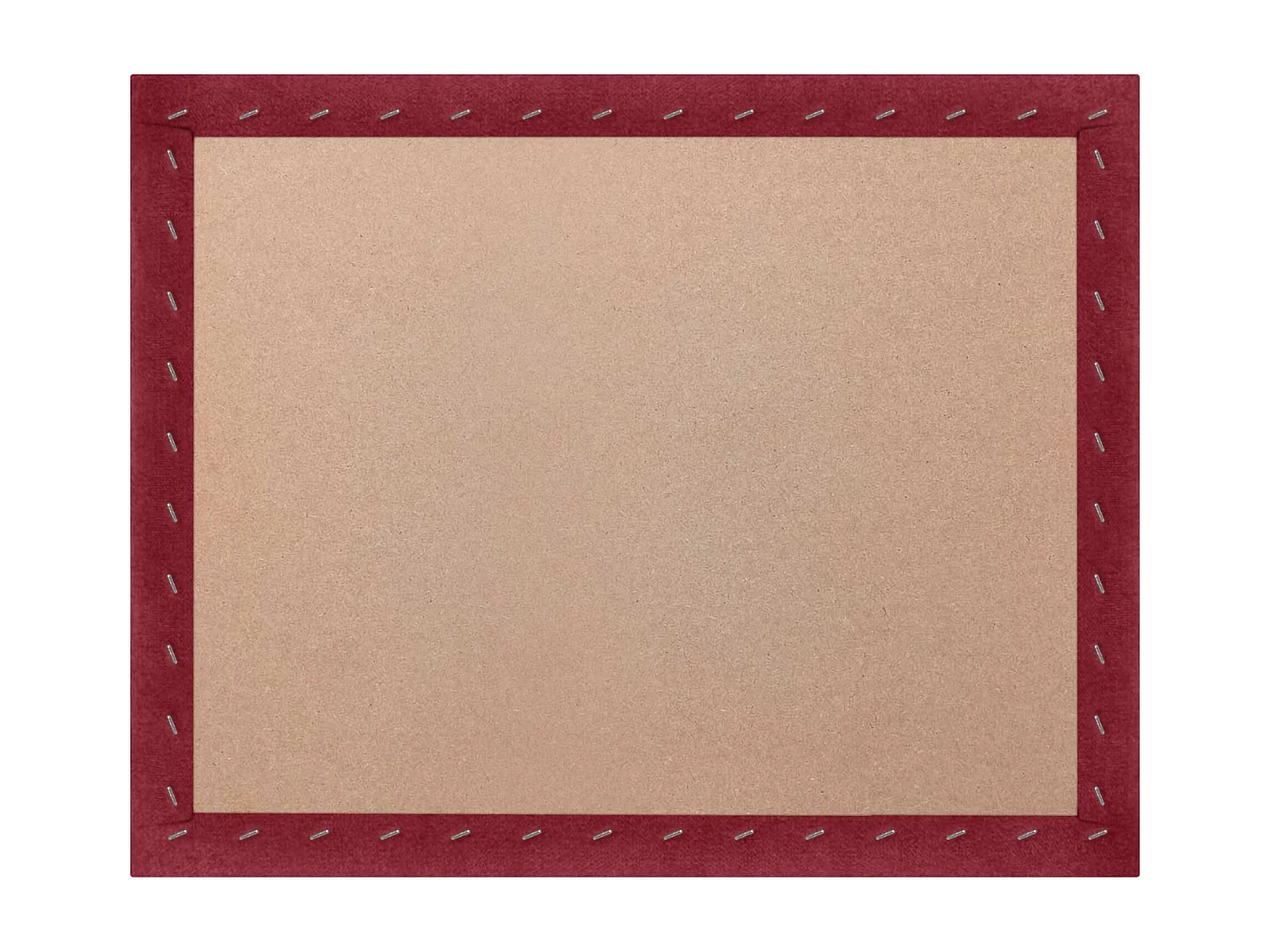 DHOME Tête de lit tapissée en tissu Aqualine composée de panneaux de lit autocollants interchangeables pour chambre de luxe (Rouge, 200 cm)