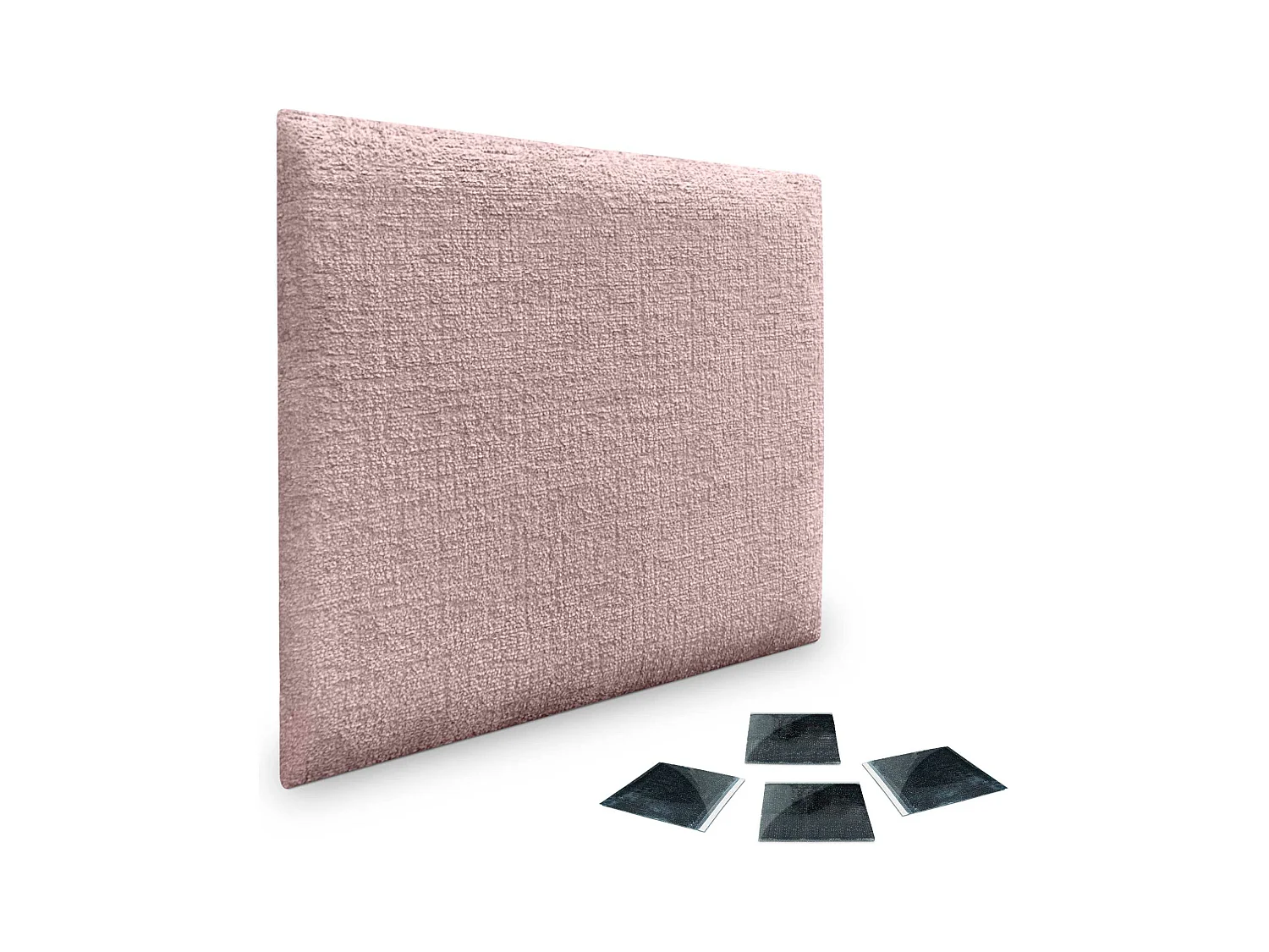 DHOME Lot de 1 Panneaux muraux acoustiques auto-adhésifs en laine écologique avec protection absorbante contre les chocs (Saumon, 50x50cm, x1)