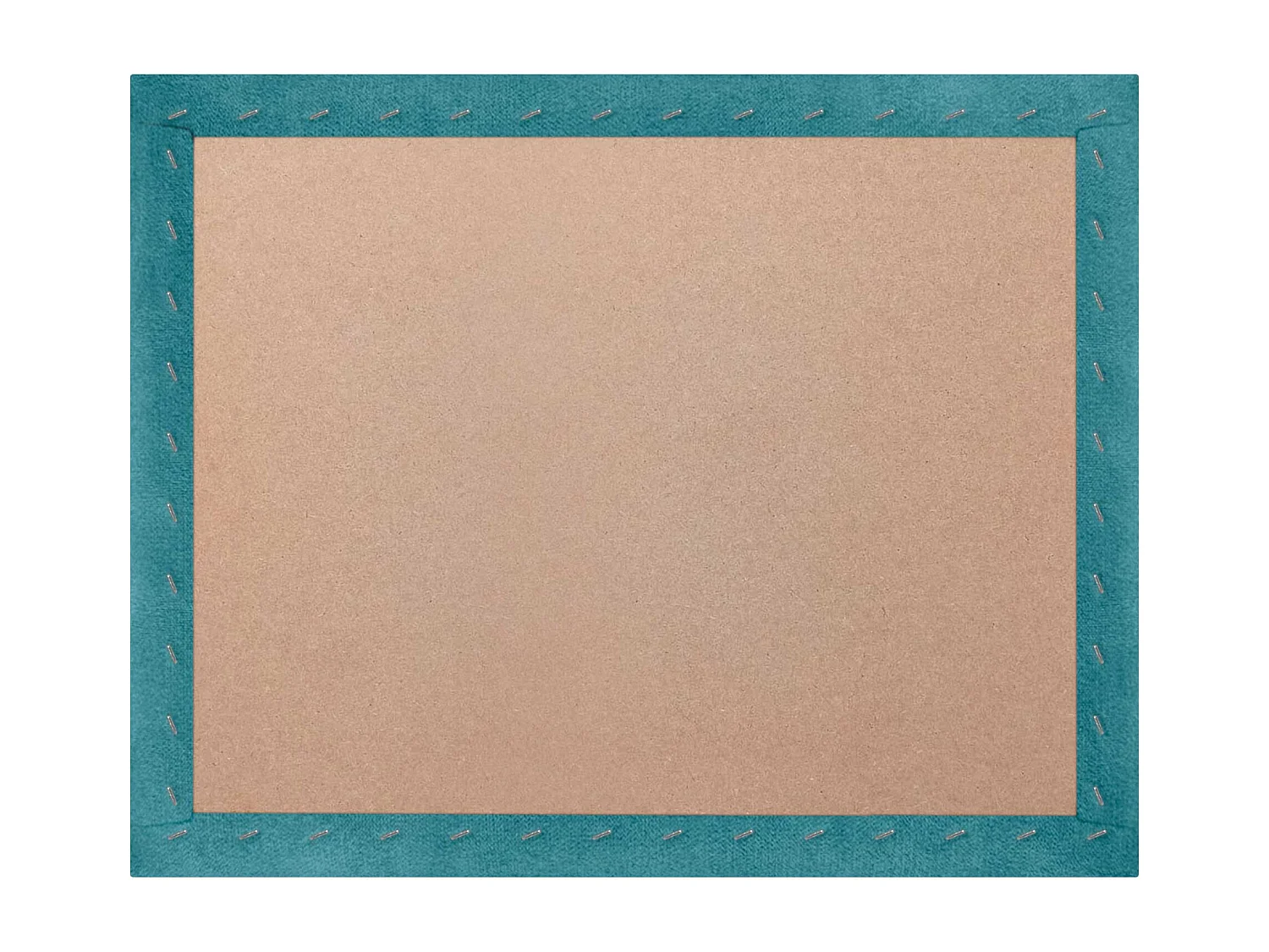 DHOME Tête de lit tapissée en tissu Aqualine composée de panneaux de lit autocollants interchangeables pour chambre de luxe (turquoise, 140 cm)