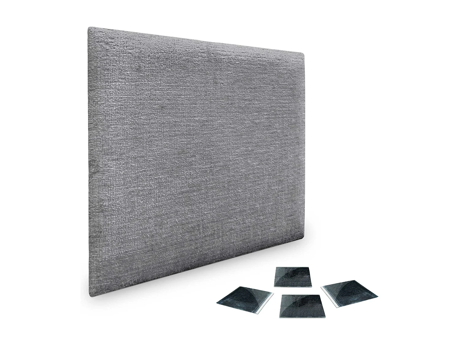 DHOME Lot de 1 Panneaux muraux acoustiques auto-adhésifs en laine écologique avec protection absorbante contre les chocs (Gris, 60 x 60 cm, x1)