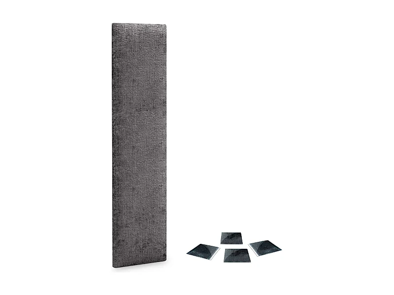 DHOME Lot de 1 Panneaux muraux acoustiques auto-adhésifs en laine écologique avec protection absorbante contre les chocs (Gris foncé, 60 x 30 cm, x1)