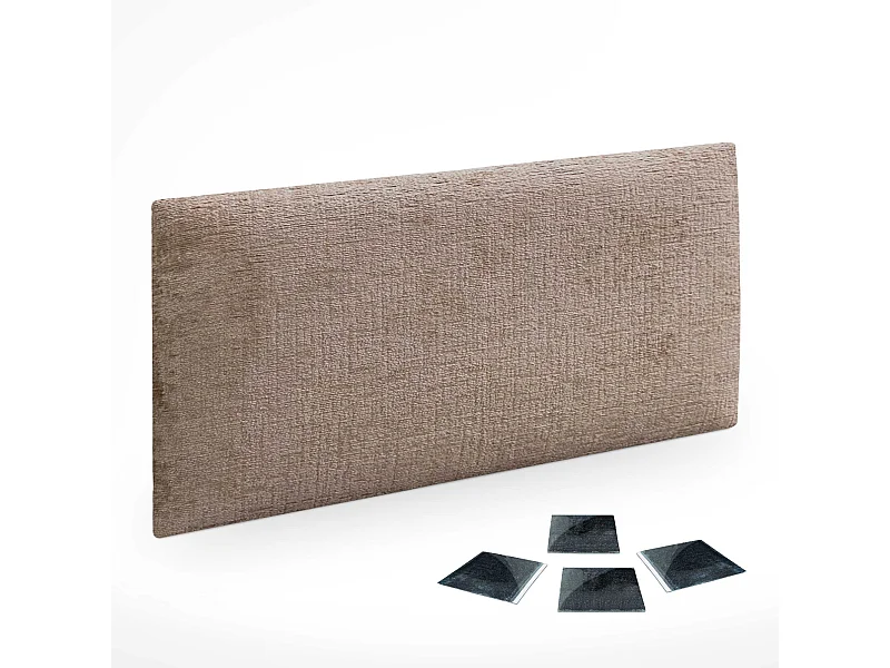DHOME Lot de 1 Panneaux muraux acoustiques auto-adhésifs en laine écologique avec protection absorbante contre les chocs (Marron, 50x40cm, x1)