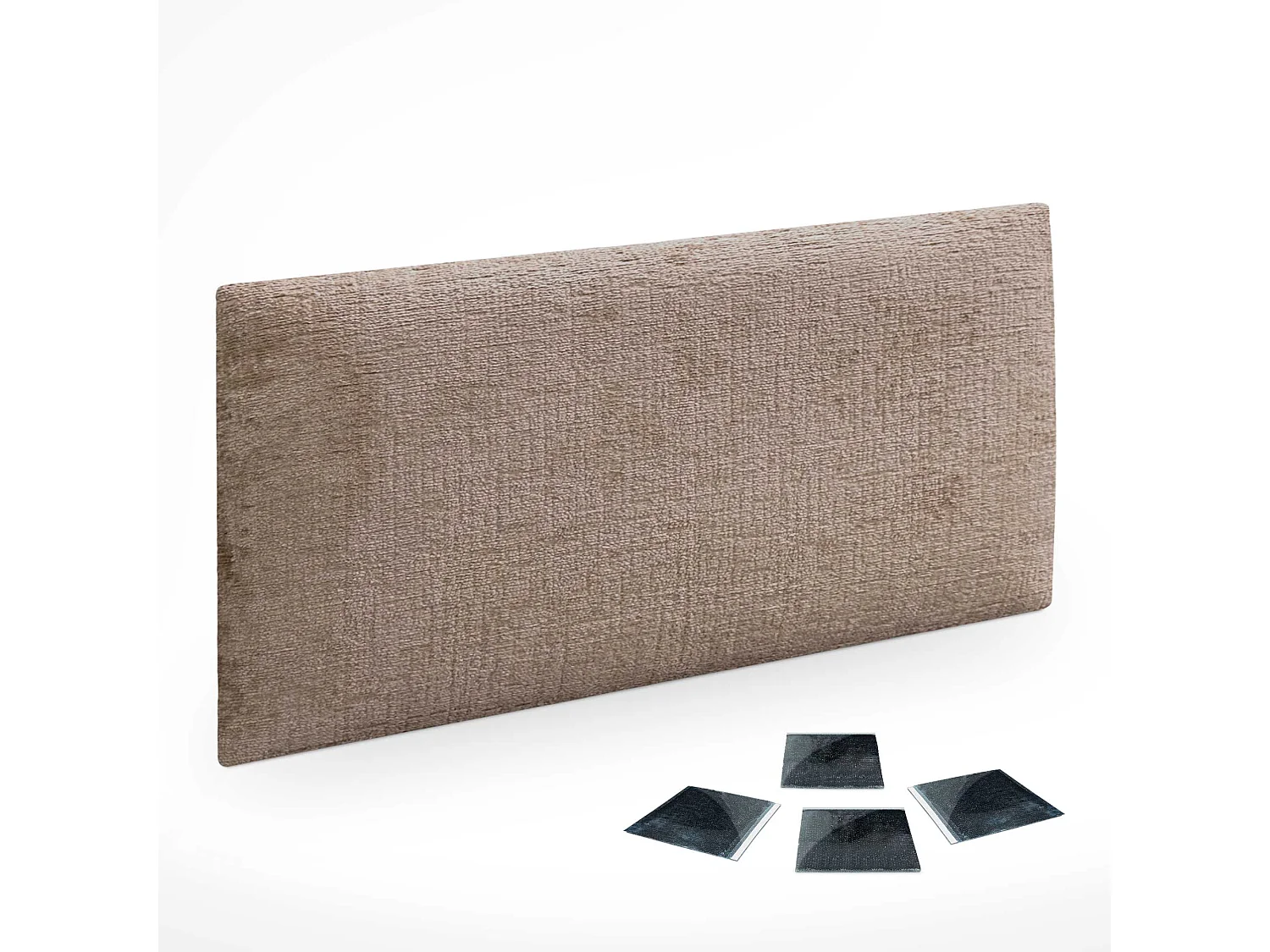 DHOME Lot de 1 Panneaux muraux acoustiques auto-adhésifs en laine écologique avec protection absorbante contre les chocs (Marron, 50x40cm, x1)
