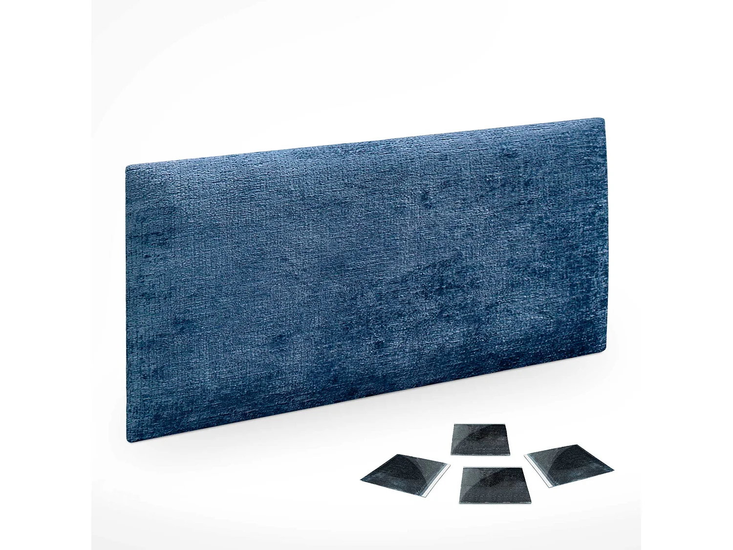 DHOME Lot de 1 Panneaux muraux acoustiques auto-adhésifs en laine écologique avec protection absorbante contre les chocs (Bleu, 50x30cm, x1)