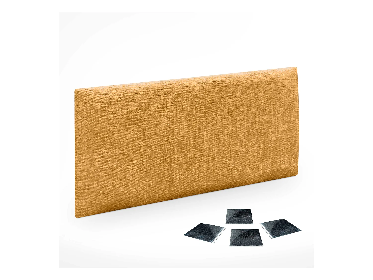 DHOME Lot de 1 Panneaux muraux acoustiques auto-adhésifs en laine écologique avec protection absorbante contre les chocs (Moutarde, 50 x 30 cm, x1)