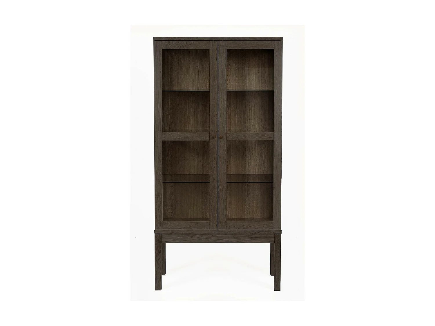 Vitrine 2 Portes "AbbeyWood" 170cm Marron