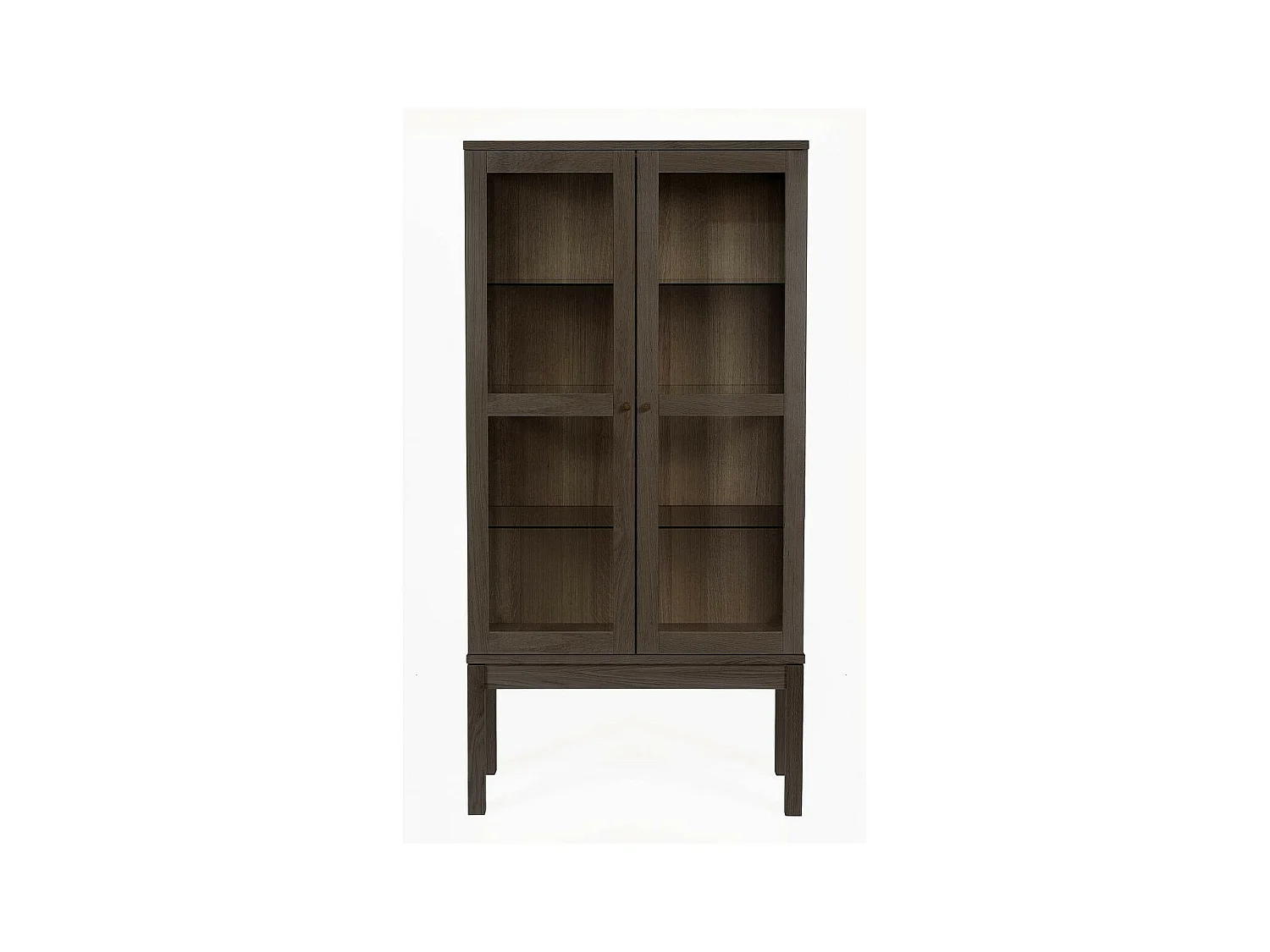Vitrine 2 Portes "AbbeyWood" 170cm Marron
