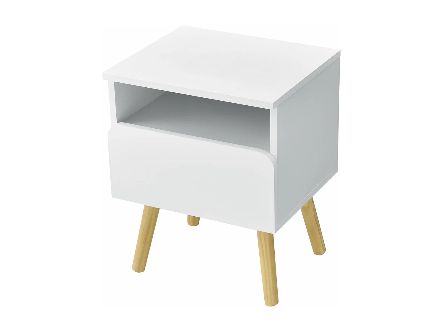 Table de nuit design blanche 40 x 34 x 50 cm 03_0006237