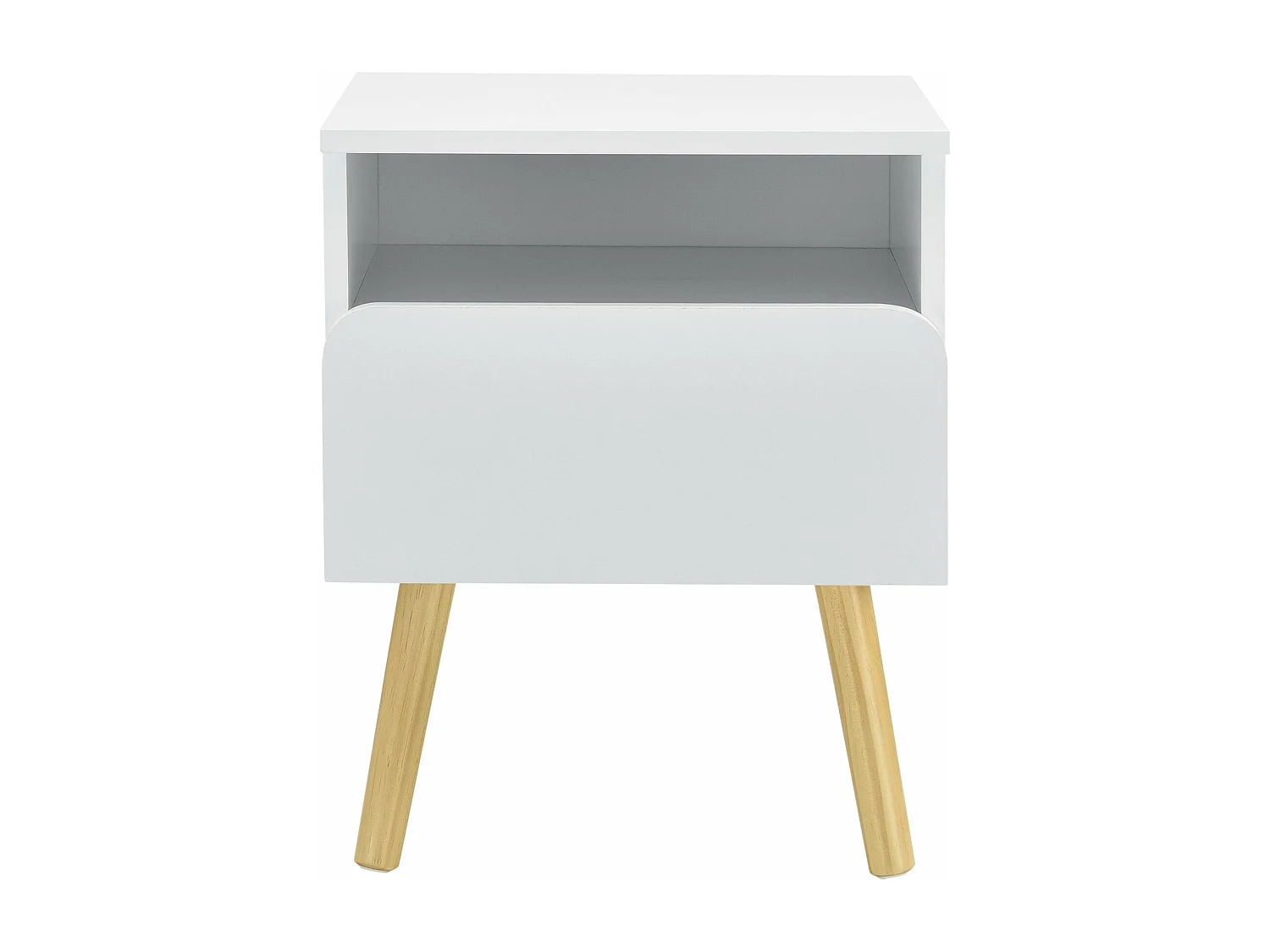 Table de nuit design blanche 40 x 34 x 50 cm 03_0006237