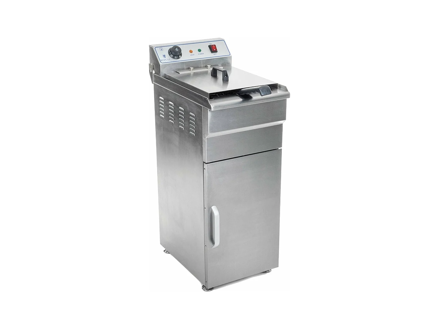 Friggitrice alta inox 1 vasca 16 litri vasca estraibile con timer professionale 3614028