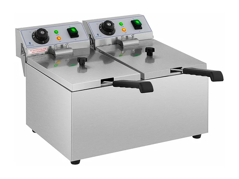 Fritadeira elétrica profissional para restaurante 2 x 8 litros 230 volts 14_0001793