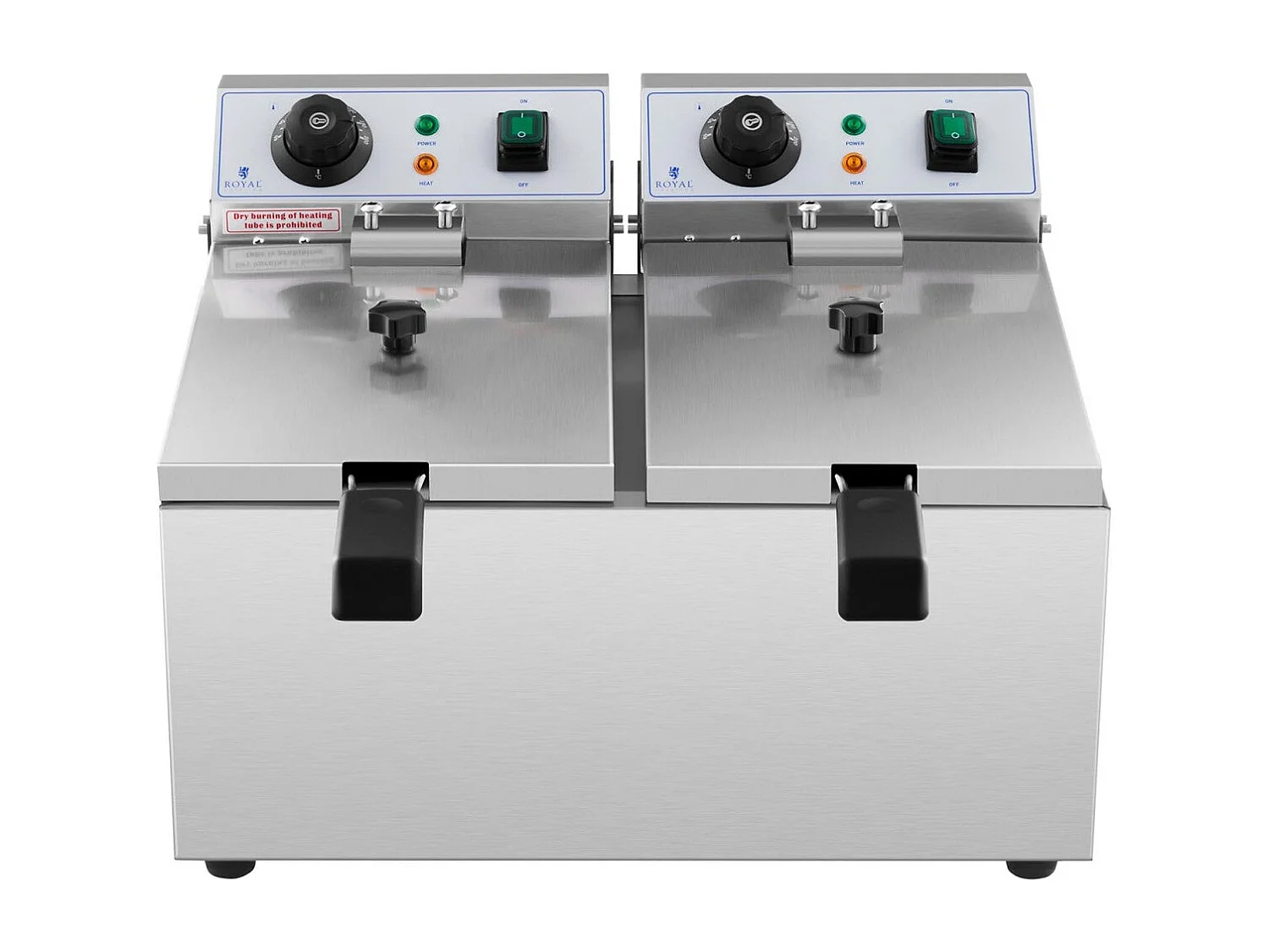 Fritadeira elétrica profissional para restaurante 2 x 8 litros 230 volts 14_0001793