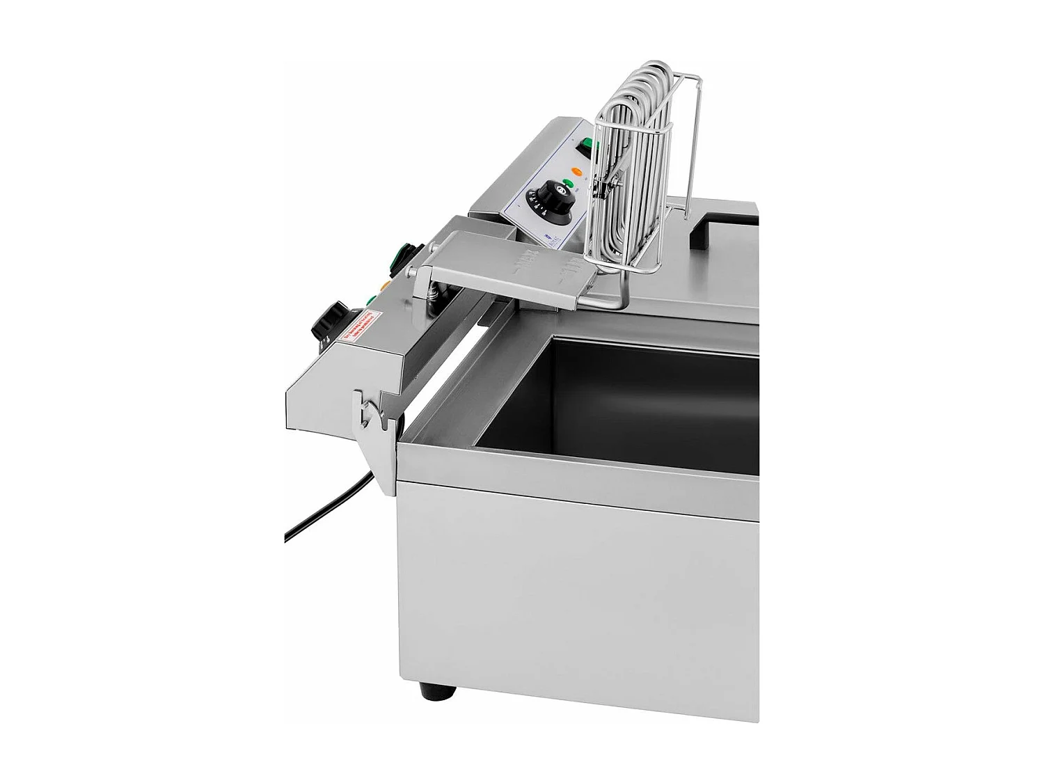 Freidora eléctrica profesional para restaurante 2 grifos de desagüe de 13 litros 14_0001787