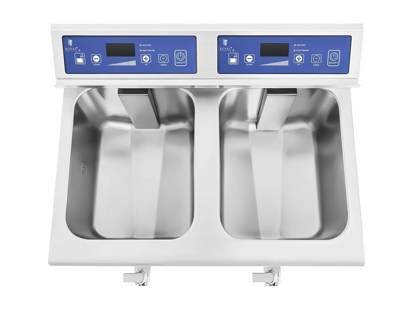 Fritadeira elétrica profissional para restaurante 2 x 10 litros 60 a 190°C 14_0001773