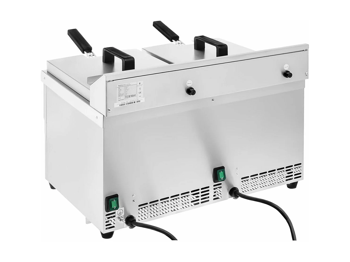 Fritadeira elétrica profissional para restaurante 2 x 10 litros 60 a 190°C 14_0001773