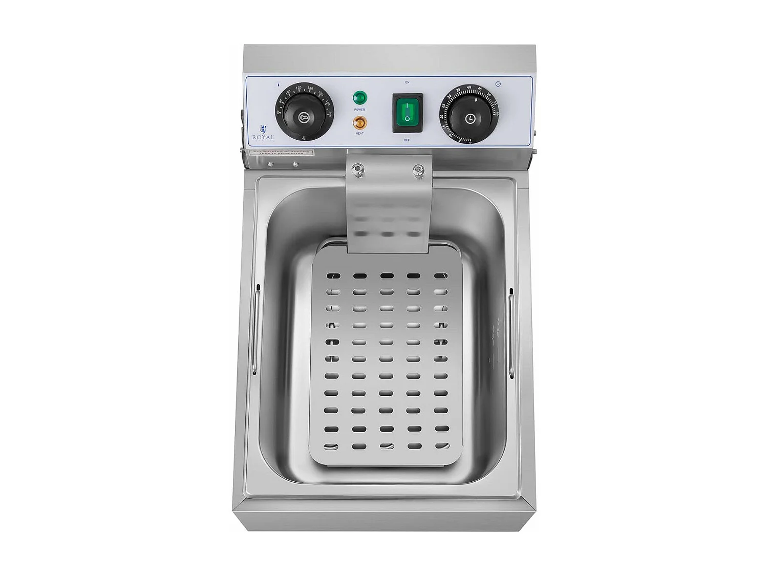 Fritadeira elétrica profissional para restaurante 1 x temporizador de 10 litros 14_0001775