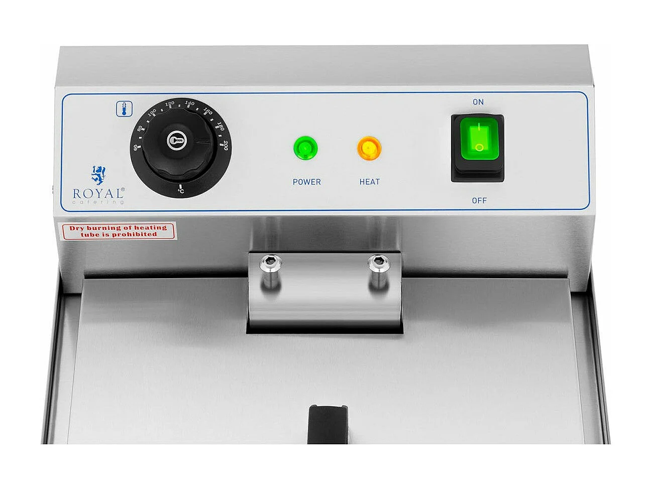 Freidora eléctrica profesional para restaurante 10 litros con grifo de desagüe 14_0001780