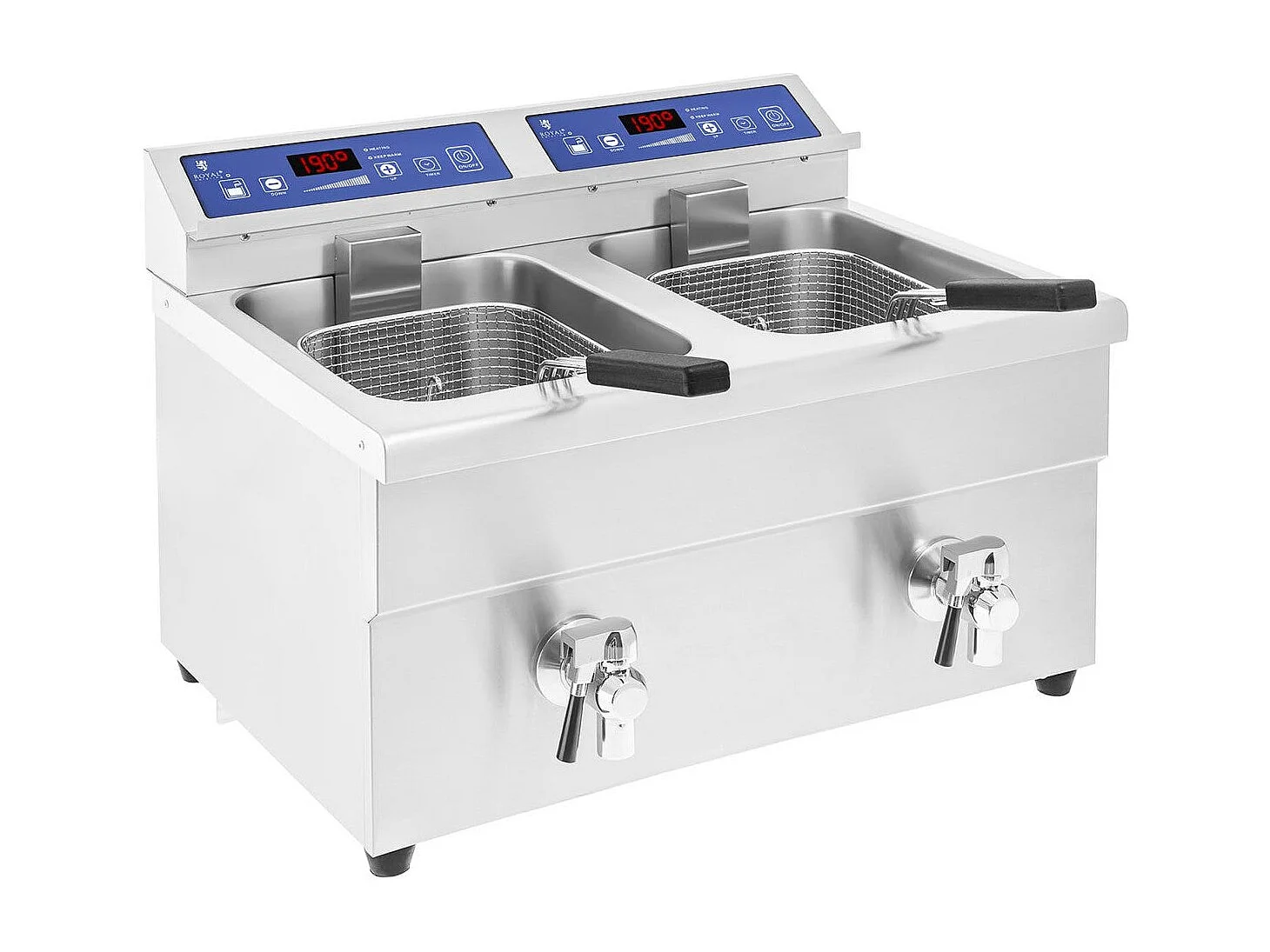 Fritadeira profissional por indução para restaurante 1 x 10 litros 60 a 190°C 14_0001772