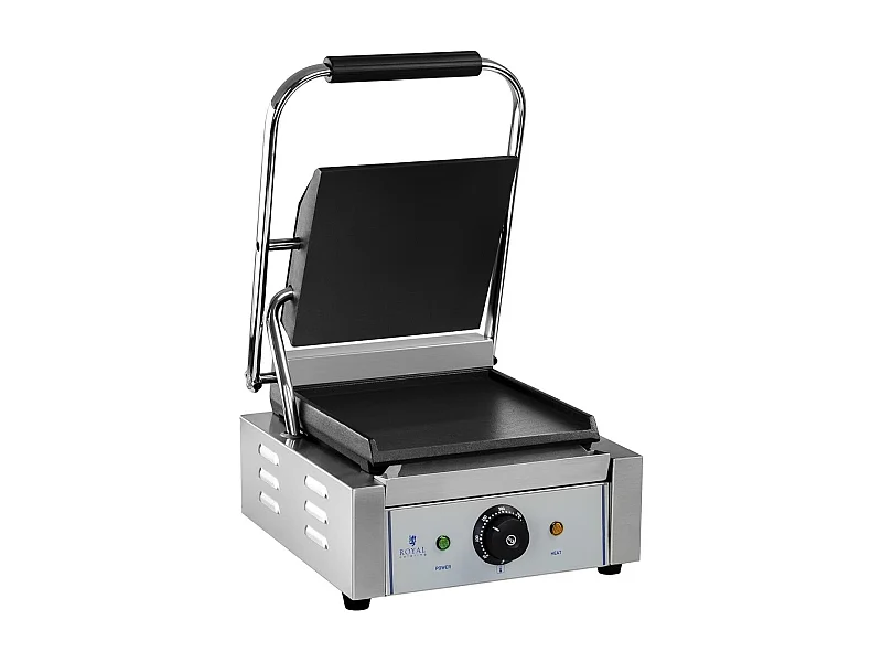 Máquina de fazer paninis lisa com placas esmaltadas 1800 watts 14_0002326