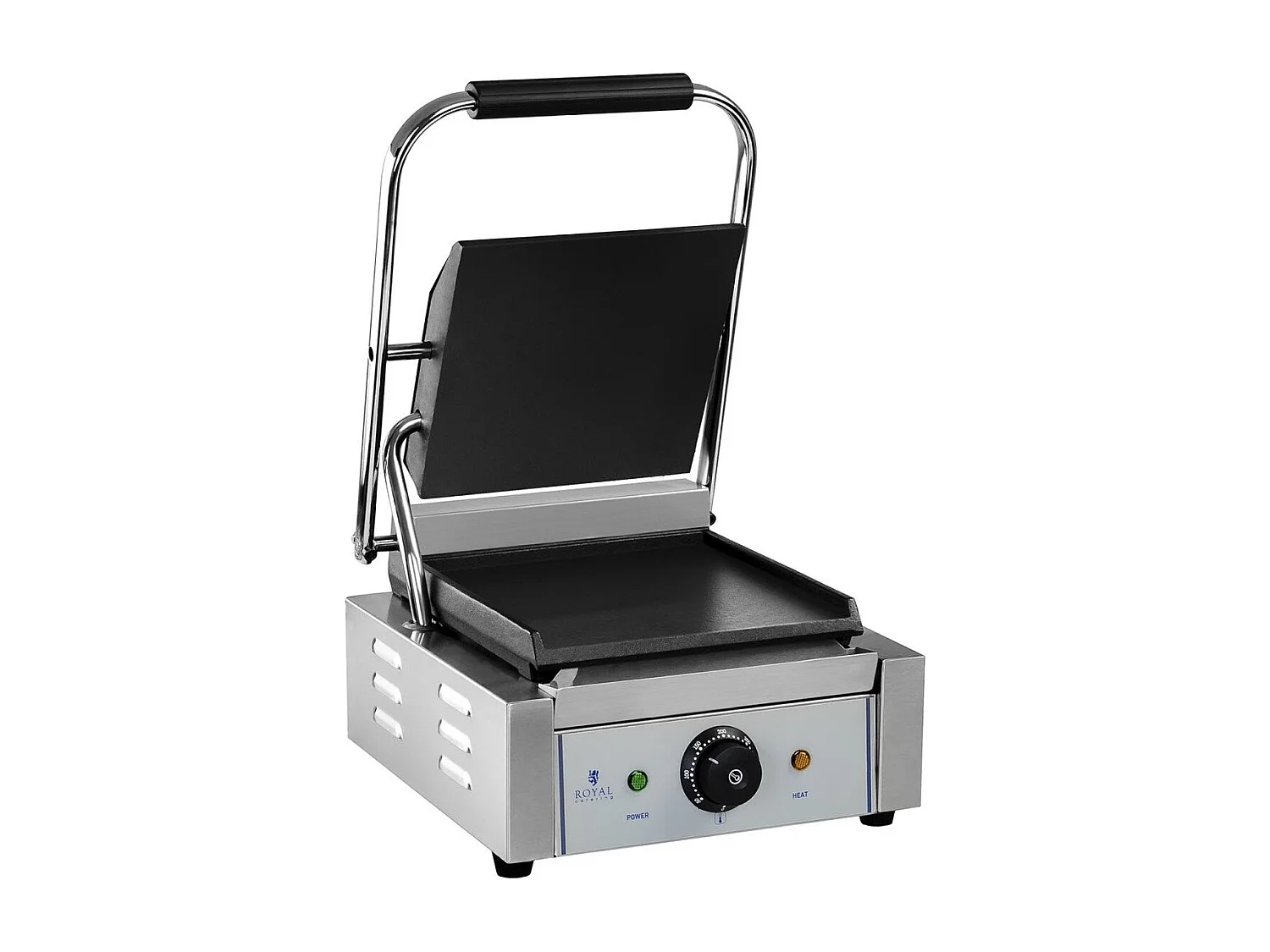 Máquina de fazer paninis lisa com placas esmaltadas 1800 watts 14_0002326