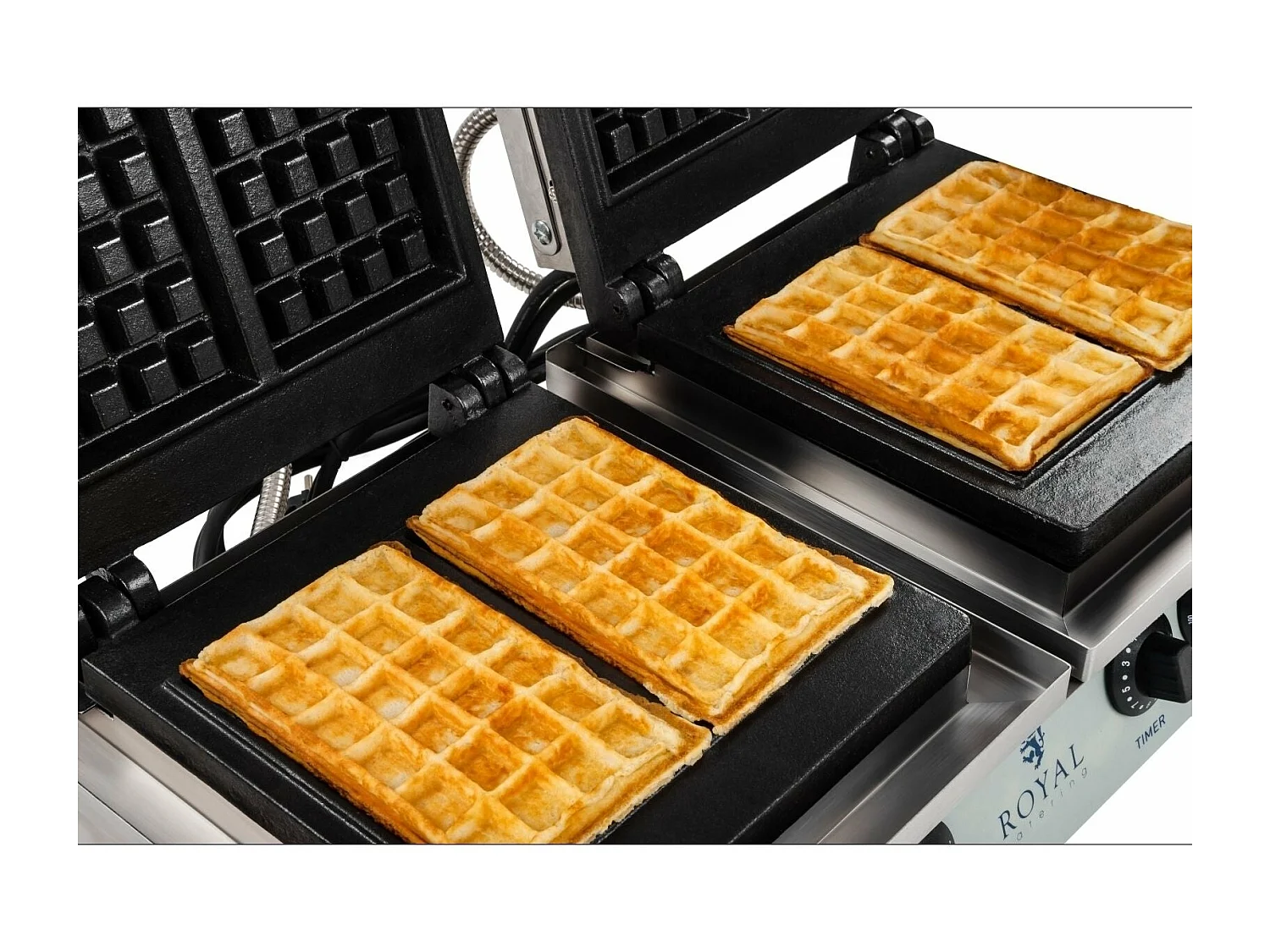 Gaufrier double carré professionnel 37 x 62.5 x 50 cm 3614063