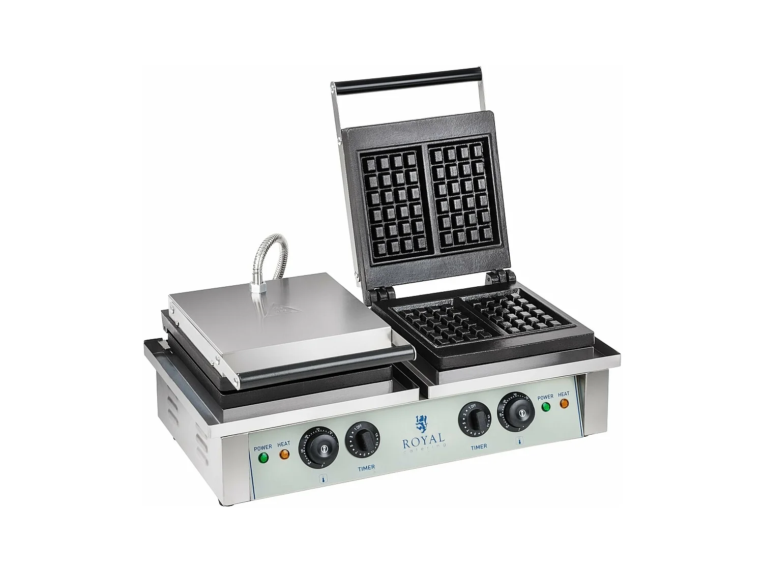 Gaufrier double carré professionnel 37 x 62.5 x 50 cm 3614063