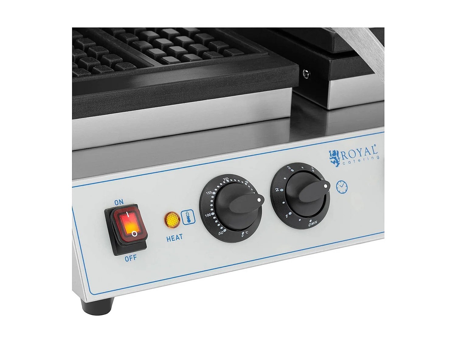 Gaufrier double gaufres belges argenté 37 x 57 x 23 cm 14_0004854