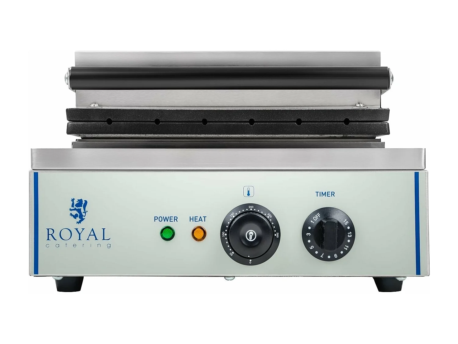 Gofrera de mazorca profesional redonda teflón potencia 1 x 1.500 vatios 3614061