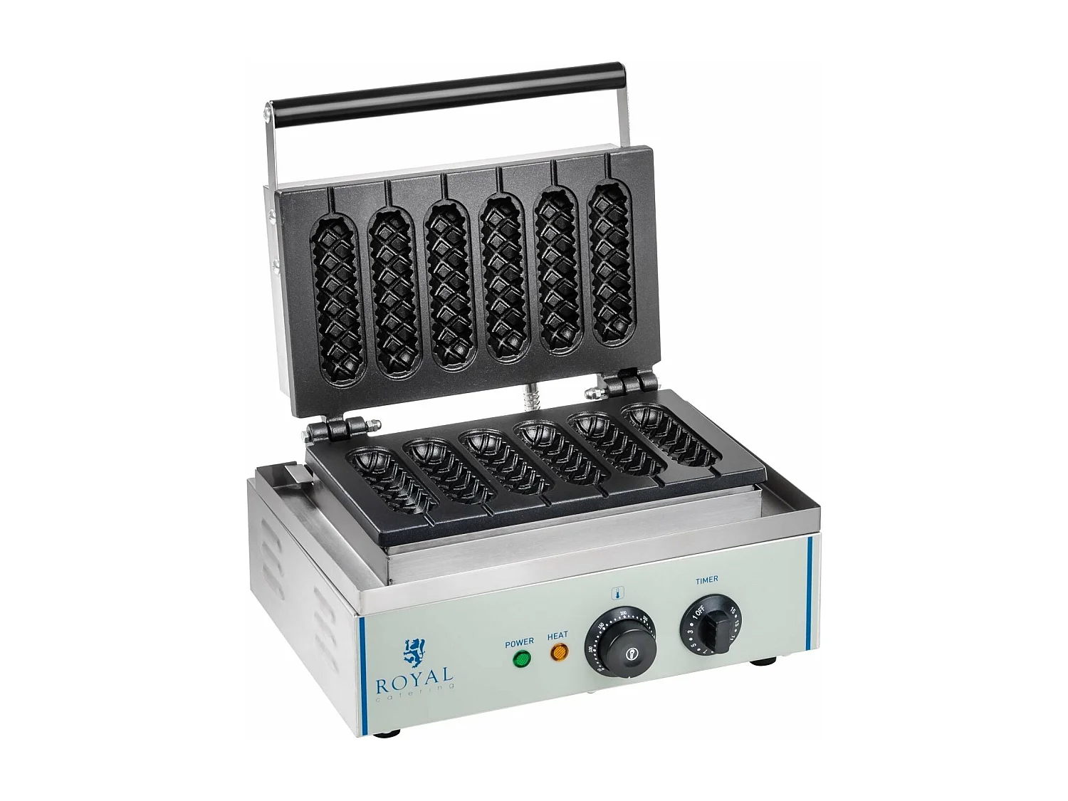 Gofrera de mazorca profesional redonda teflón potencia 1 x 1.500 vatios 3614061