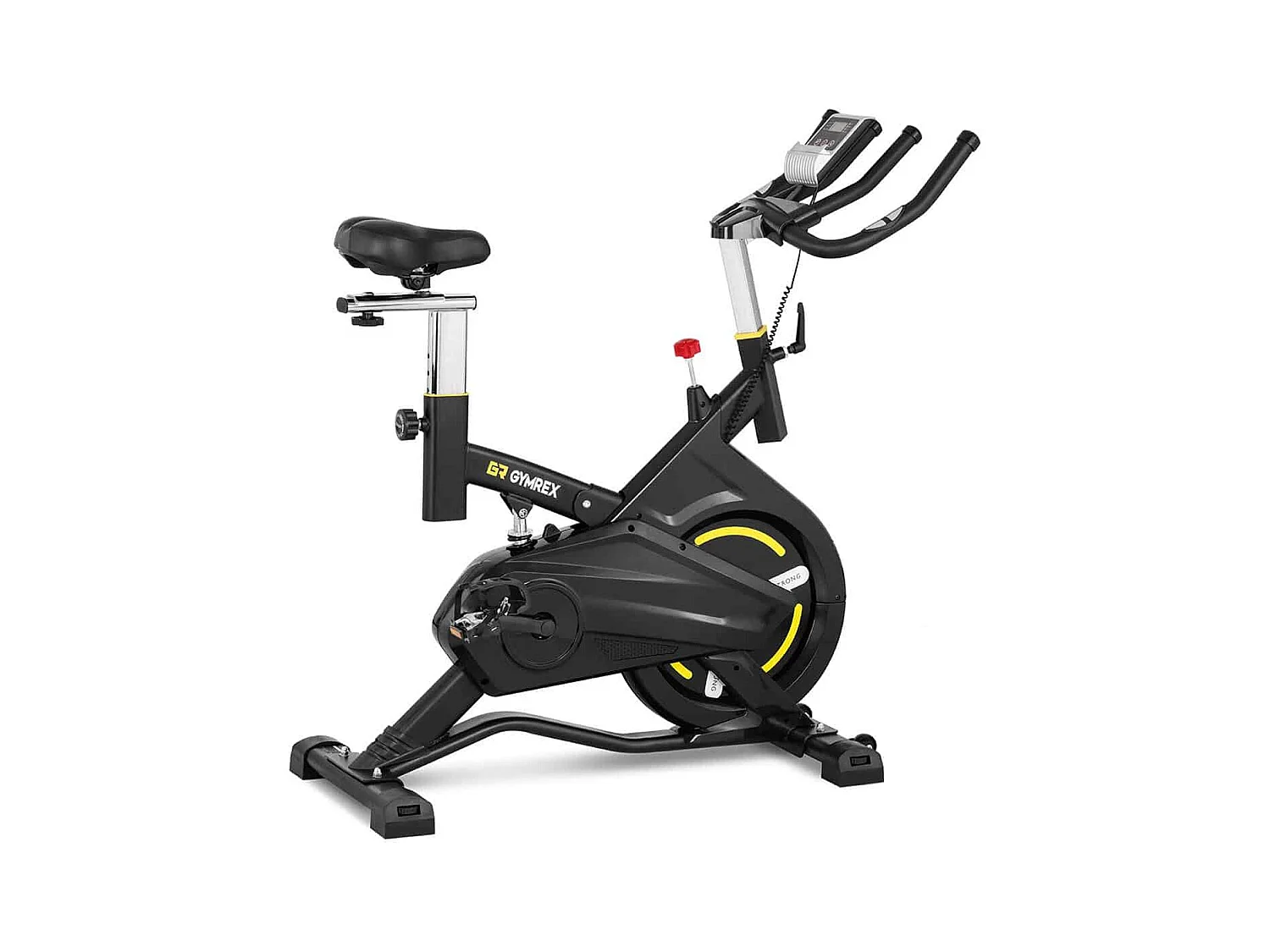 Indoor bike - volano 13 kg - supporta fino a 100 kg - LCD con ammortizzatore fitness bodybuilding sport 14_0007919