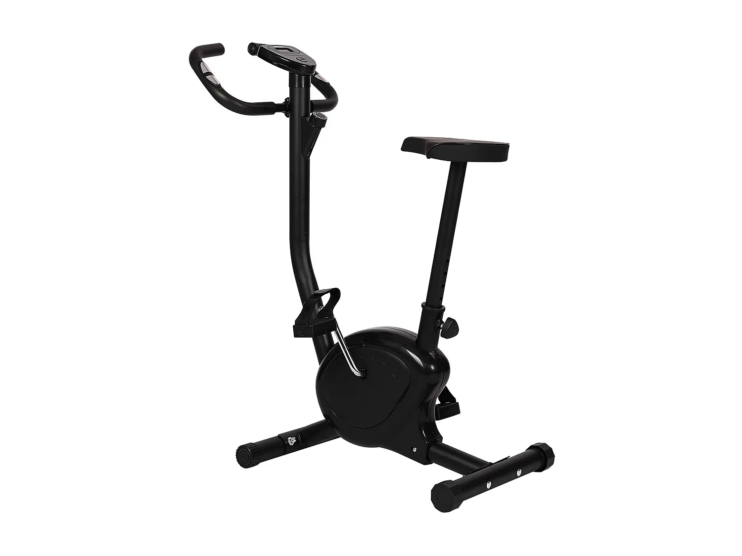 Tela LCD para bicicleta ergométrica com sensores de frequência cardíaca Sela ajustável e resistência para exercícios físicos internos Bicicleta 01_0000170