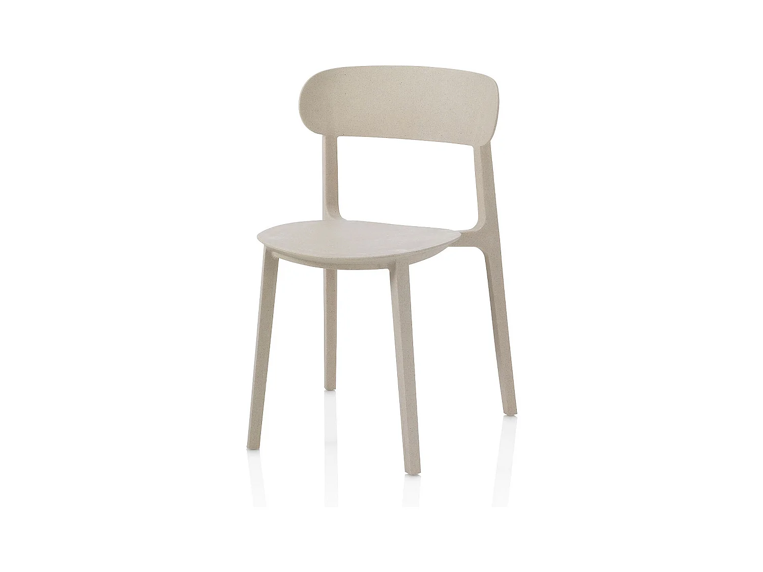 Set de 4 Chaises d'intérieur/extérieur recyclé SILVIA beige