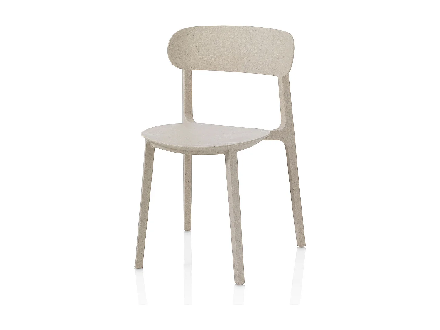Set de 4 Chaises d'intérieur/extérieur recyclé SILVIA beige