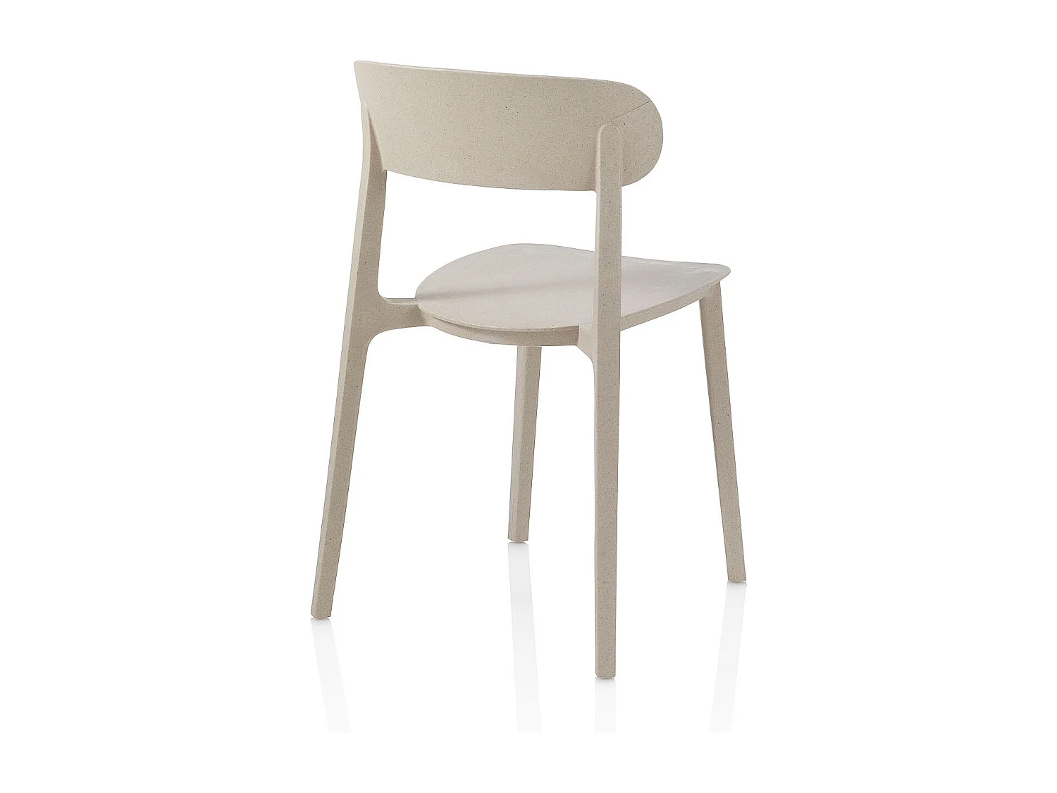 Set de 4 Chaises d'intérieur/extérieur recyclé SILVIA beige
