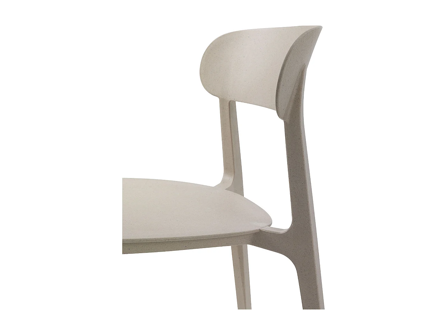 Set de 4 Chaises d'intérieur/extérieur recyclé SILVIA beige