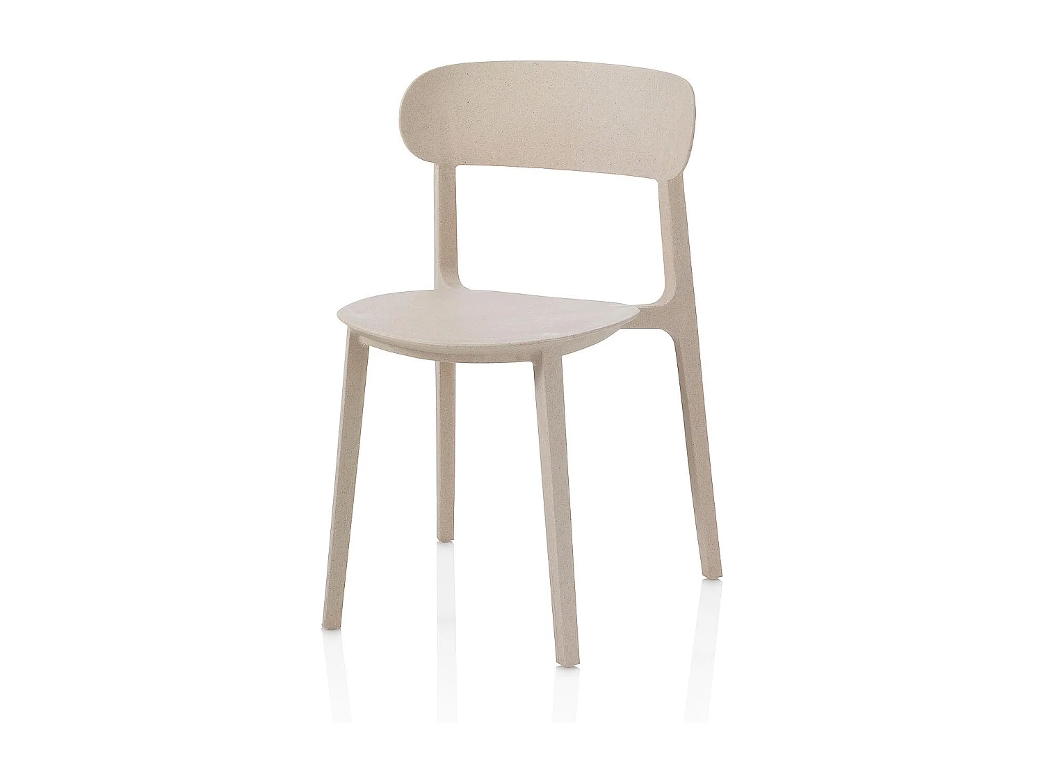 Set de 4 Chaises d'intérieur/extérieur recyclé SILVIA beige