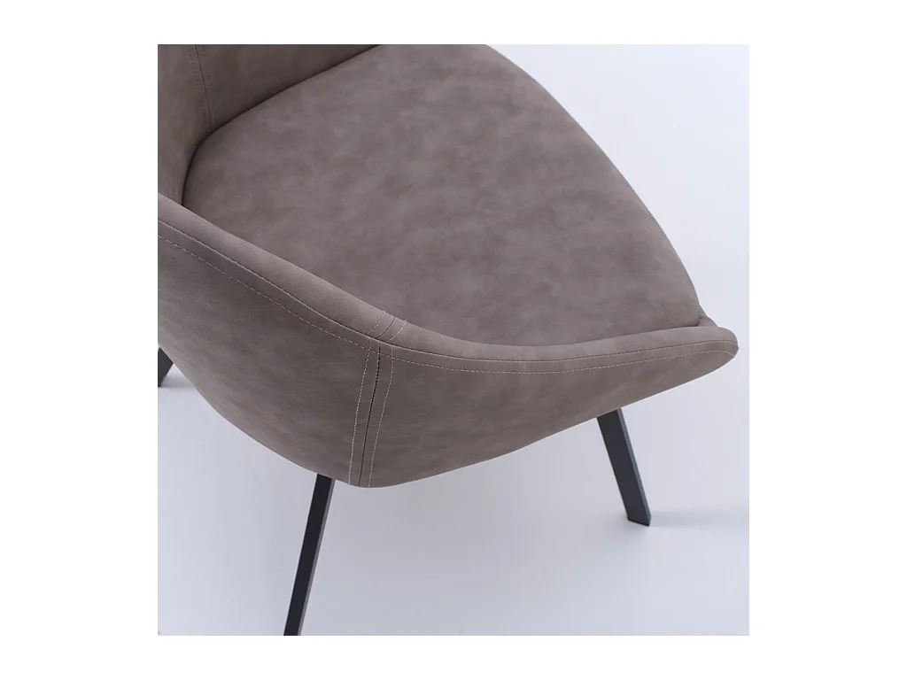 Set de 2 Chaises INES taupe melange