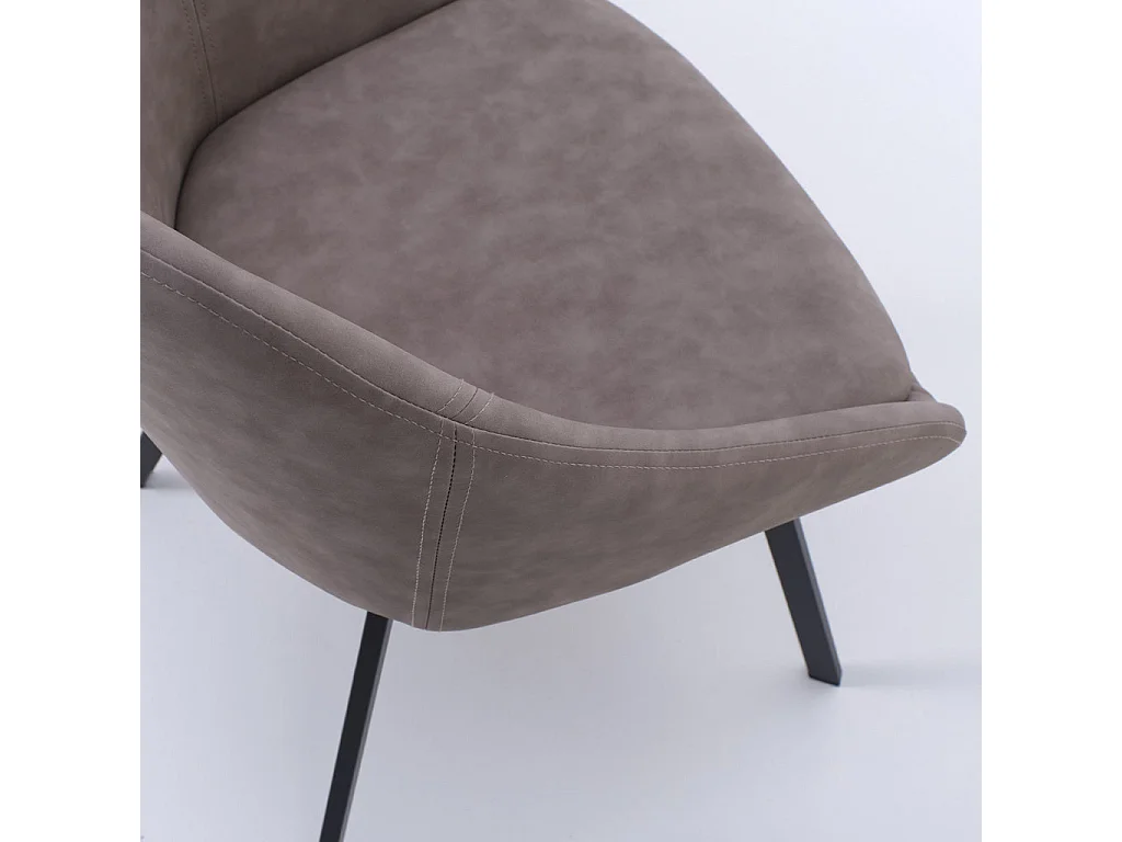 Set de 2 Chaises INES taupe melange