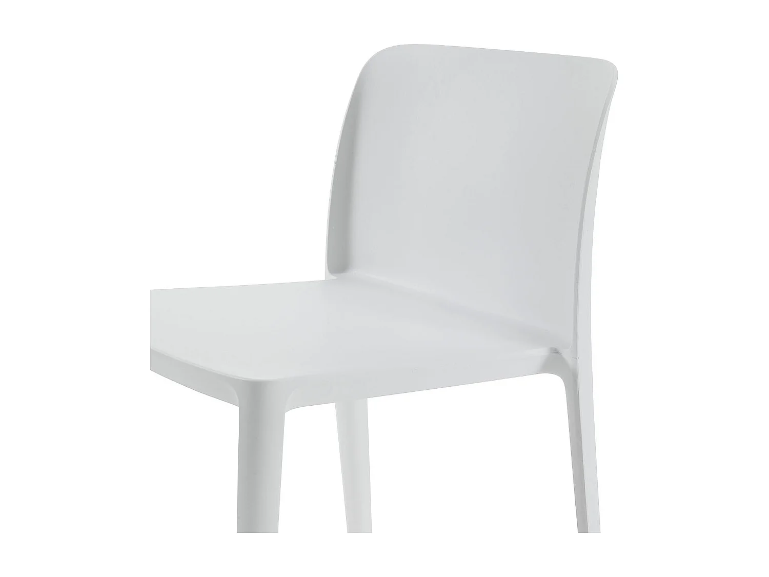 Set de 4 Chaises d'intérieur/extérieur TIMMY blanche