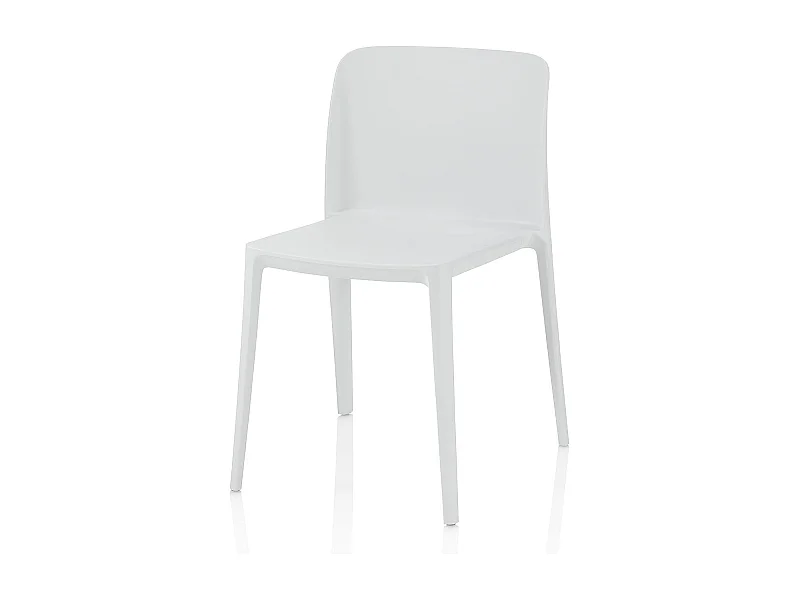 Set di 4 Sedie da interno/esterno TIMMY bianco