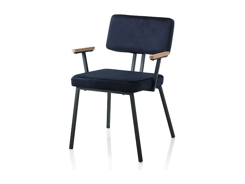 2er-Set Ester Stühle, blau