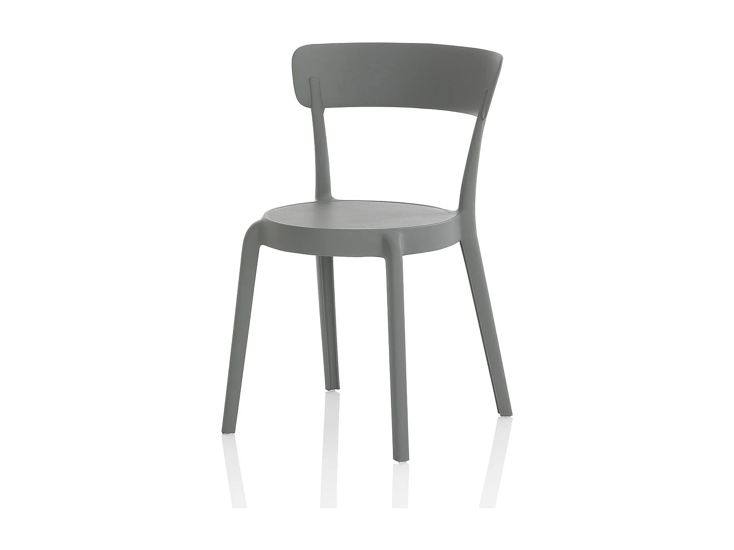 Set de 4 Chaises d’intérieur/extérieur ISABEL gris