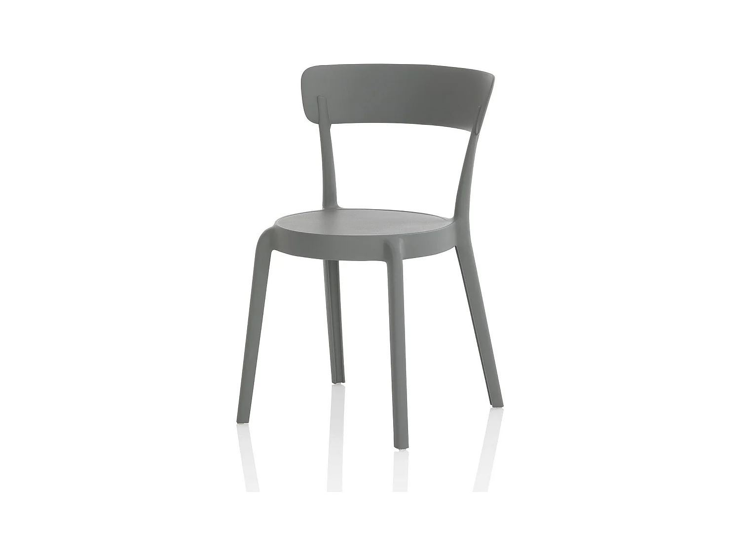 Set de 4 Chaises d’intérieur/extérieur ISABEL gris