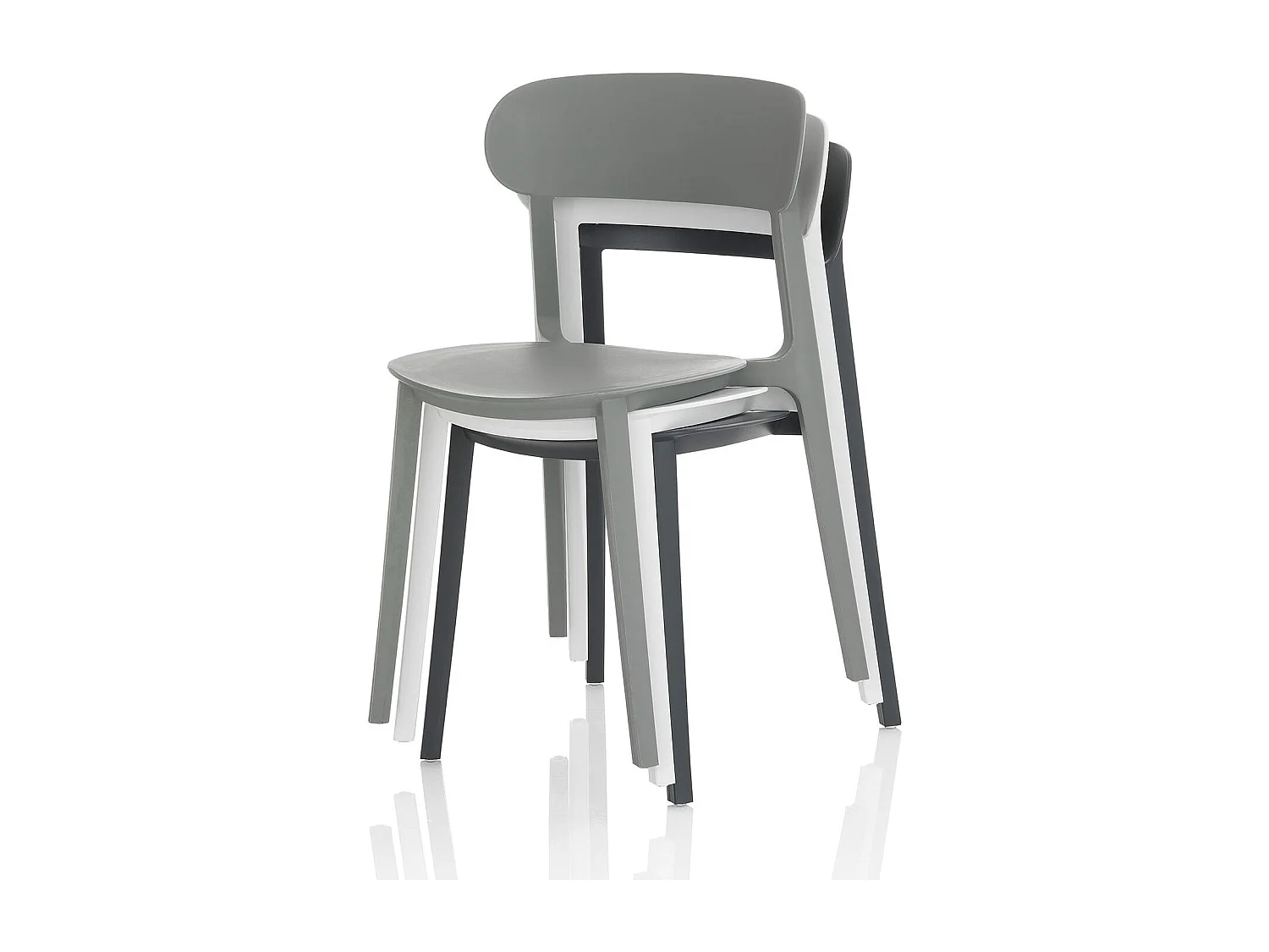 Set de 4 Sillas interior/exterior SILVIA blanco