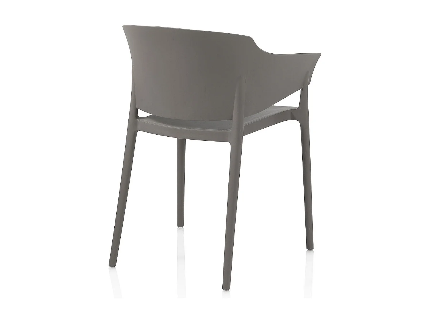 Set de 4 Chaises d'intérieur/extérieur ANDRA grise