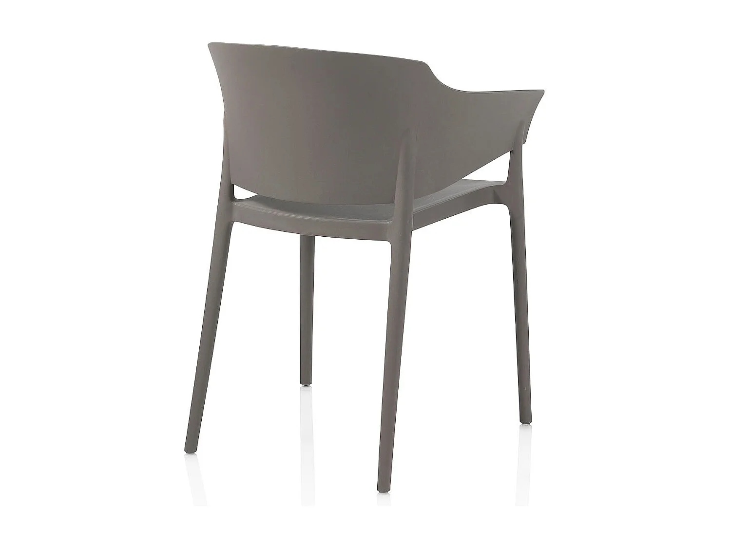 Set de 4 Chaises d'intérieur/extérieur ANDRA grise